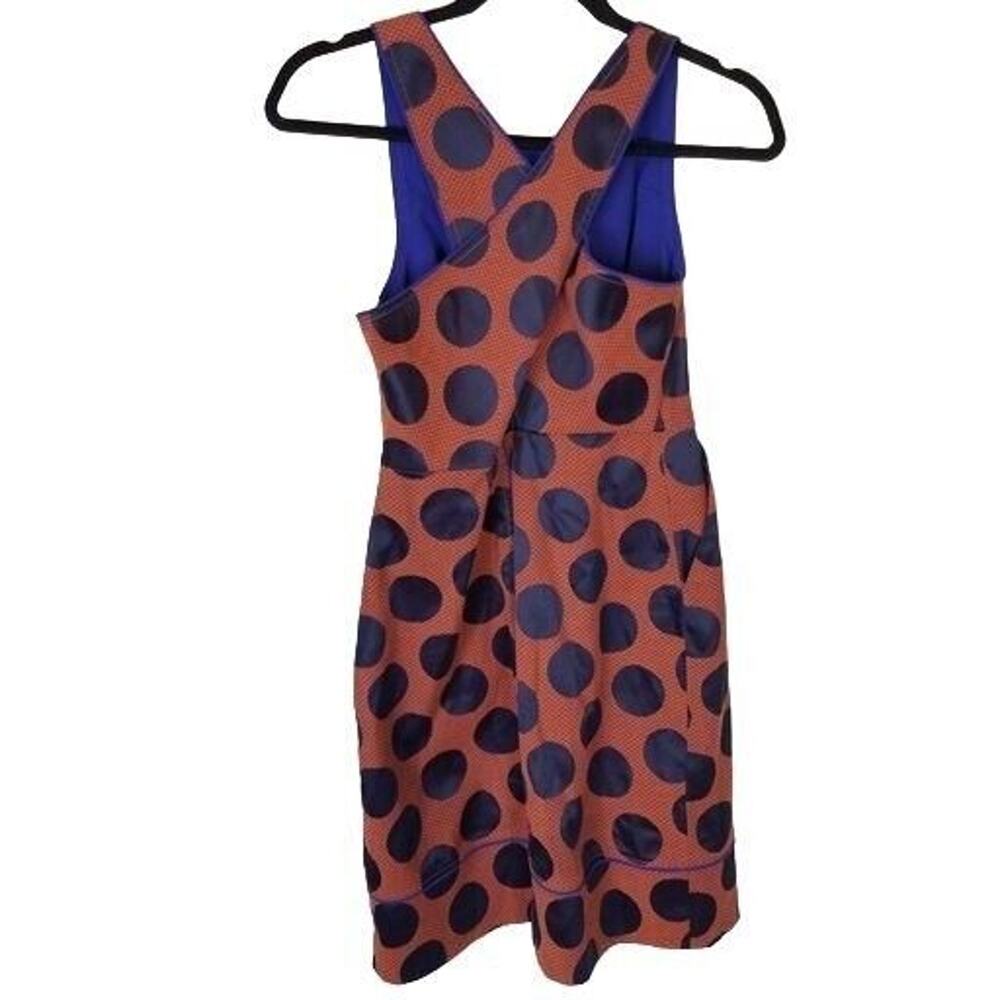 Anthropologie Maeve Womens Rokin Polka Dot Sheath Dress Size 0 Classic Boho - Picture 9 of 10